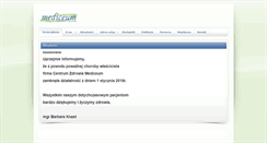 Desktop Screenshot of mediceum.pl